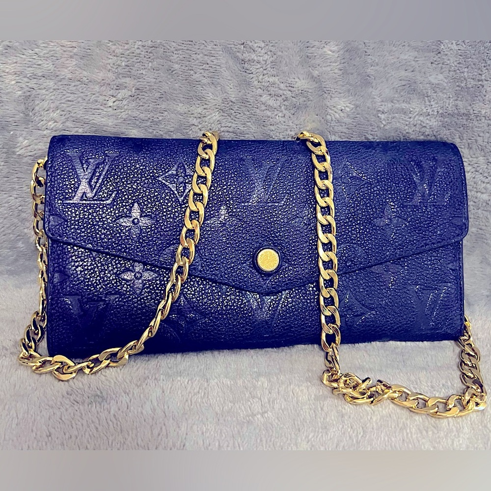 LV EMPREINTE Embossed Mono Wallet with Removable Pouch Insert